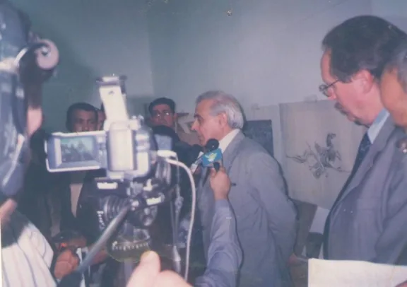 افتتاح المؤسسة في بغداد عام 2003